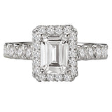 *** Lab Grown Diamond *** Halo Semi-mount Diamond Ring