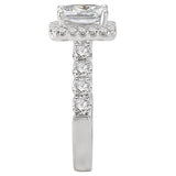 *** Lab Grown Diamond *** Halo Semi-mount Diamond Ring