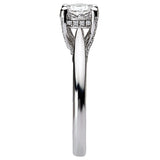 *** Lab Grown Diamond *** Solitaire Semi-Mount Diamond Ring