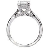 *** Lab Grown Diamond *** Solitaire Semi-Mount Diamond Ring