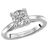 *** Lab Grown Diamond *** Solitaire Semi-Mount Diamond Ring