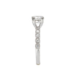 *** Lab Grown Diamond *** Peg Head Semi-Mount Diamond Ring
