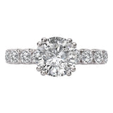 8-Stone Semi-Mount Diamond Engagement Ring
