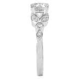 *** Lab Grown Diamond *** Peg Head Semi-Mount Diamond Ring