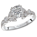 *** Lab Grown Diamond *** Peg Head Semi-Mount Diamond Ring