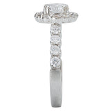 *** Lab Grown Diamond *** Halo Semi-Mount Diamond Ring