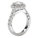 *** Lab Grown Diamond *** Halo Semi-Mount Diamond Ring