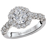 *** Lab Grown Diamond *** Halo Semi-Mount Diamond Ring