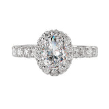 *** Lab Grown Diamond *** Halo Semi-Mount Diamond Ring
