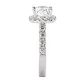 *** Lab Grown Diamond *** Halo Semi-Mount Diamond Ring