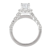 *** Lab Grown Diamond *** Halo Semi-Mount Diamond Ring