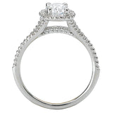 *** Lab Grown Diamond *** Halo Semi-Mount Diamond Ring