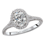 *** Lab Grown Diamond *** Halo Semi-Mount Diamond Ring