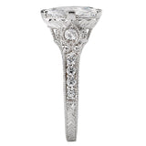 *** Lab Grown Diamond *** Vintage Semi-Mount Diamond Ring