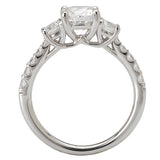 *** Lab Grown Diamond *** 3 Stone Semi-Mount Diamond Ring
