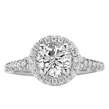 *** Lab Grown Diamond *** Halo Semi-Mount Diamond Ring