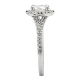 *** Lab Grown Diamond *** Halo Semi-Mount Diamond Ring