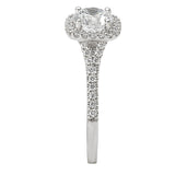 *** Lab Grown Diamond *** Halo Semi-Mount Diamond Ring