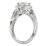 *** Lab Grown Diamond *** Vintage Semi-Mount Diamond Ring