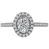 *** Lab Grown Diamond *** Halo Semi-Mount Diamond Ring