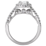 *** Lab Grown Diamond *** Halo Semi-Mount Diamond Ring