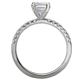 *** Lab Grown Diamond *** Classic Semi-Mount Diamond Ring