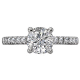 *** Lab Grown Diamond *** Diamond Semi-mount Engagement Ring