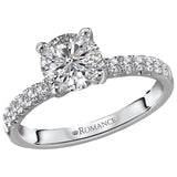 *** Lab Grown Diamond *** Diamond Semi-mount Engagement Ring