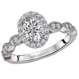 *** Lab Grown Diamond *** Halo Semi Mount Ring