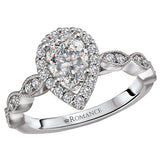 *** Lab Grown Diamond *** Halo Semi-Mount Diamond Ring