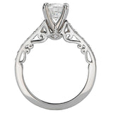 *** Lab Grown Diamond *** Peg Head Semi-Mount Diamond Ring