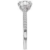 *** Lab Grown Diamond *** Peg Head Semi-Mount Diamond Ring