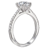 *** Lab Grown Diamond *** Peg Head Semi-Mount Diamond Ring