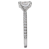 *** Lab Grown Diamond *** Peg Head Semi-Mount Diamond Ring