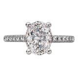 Peg Head Semi-Mount Diamond Ring
