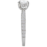*** Lab Grown Diamond *** Peg Head Semi-Mount Diamond Ring