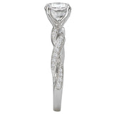 *** Lab Grown Diamond *** Classic Semi-Mount Diamond Ring