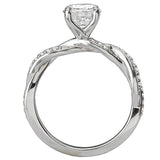 *** Lab Grown Diamond *** Classic Semi-Mount Diamond Ring