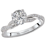 *** Lab Grown Diamond *** Classic Semi-Mount Diamond Ring