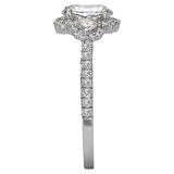 *** Lab Grown Diamond *** Halo Semi-Mount Diamond Ring