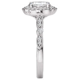*** Lab Grown Diamond *** Halo Semi-Mount Diamond Ring