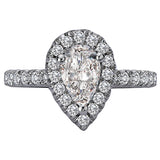 *** Lab Grown Diamond *** Halo Semi-Mount Diamond Ring
