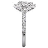 *** Lab Grown Diamond *** Halo Semi-Mount Diamond Ring