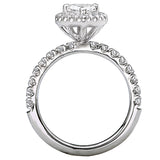 *** Lab Grown Diamond *** Halo Semi-Mount Diamond Ring