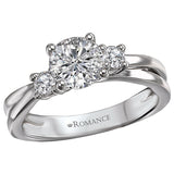 3-Stone Semi-Mount Diamond Ring