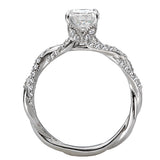 *** Lab Grown Diamond *** Classic Semi-Mount Diamond Ring
