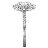 *** Lab Grown Diamond *** Halo Semi-Mount Diamond Ring