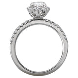 *** Lab Grown Diamond *** Halo Semi-Mount Diamond Ring