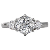 *** Lab Grown Diamond *** 3 Stone Semi-Mount Diamond Ring