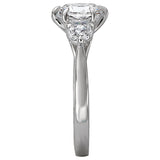 *** Lab Grown Diamond *** 3 Stone Semi-Mount Diamond Ring